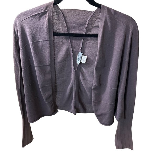 She's So Violet / Mountbatten Pink Light cardigan open front winged long sleeves - Picture 1 of 5